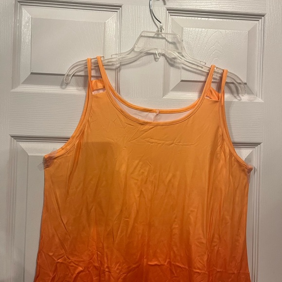 Women's Plus Size Ombre Print Sleek Summer Vacation Beach Holiday Dress 14W - Picture 9 of 9